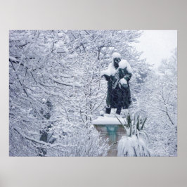 Snö i Cardiff Poster