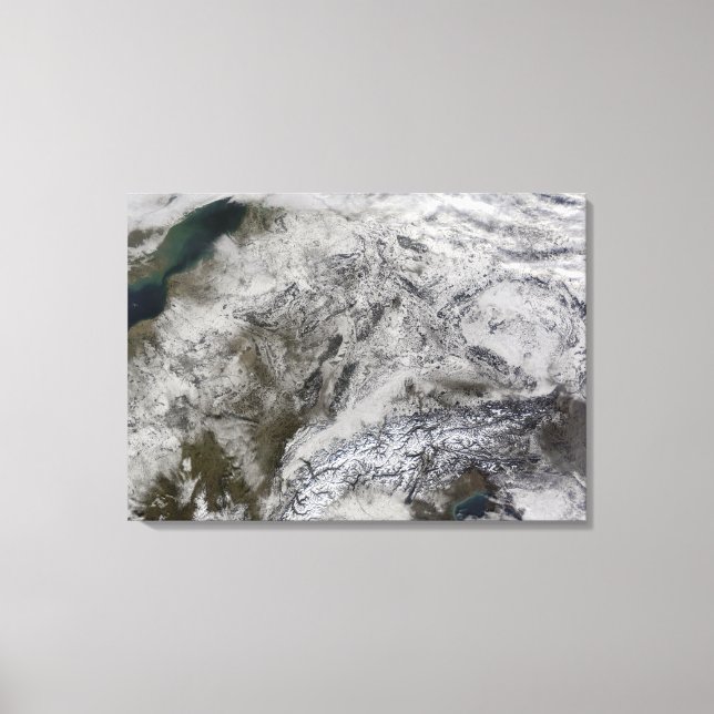 Snö i Europa Canvastryck (Framsida)