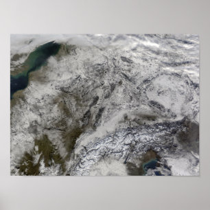 Snö i Europa Poster