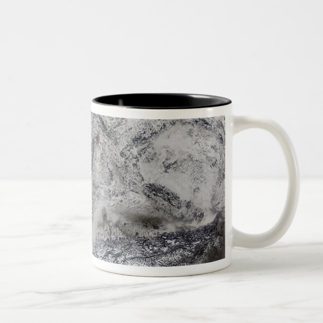 Snö i Europa Två-Tonad Mugg (Höger)