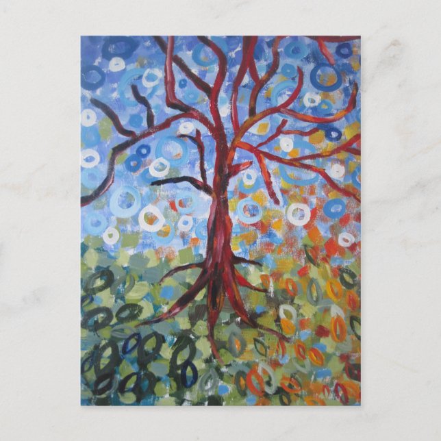 Snö i Fall Vykort (Framsida)