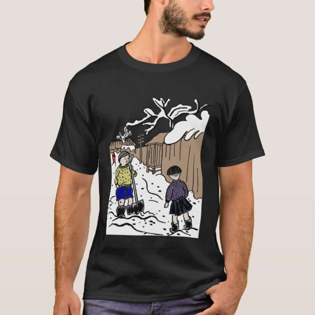 Snö i Japan T Shirt (Framsida)