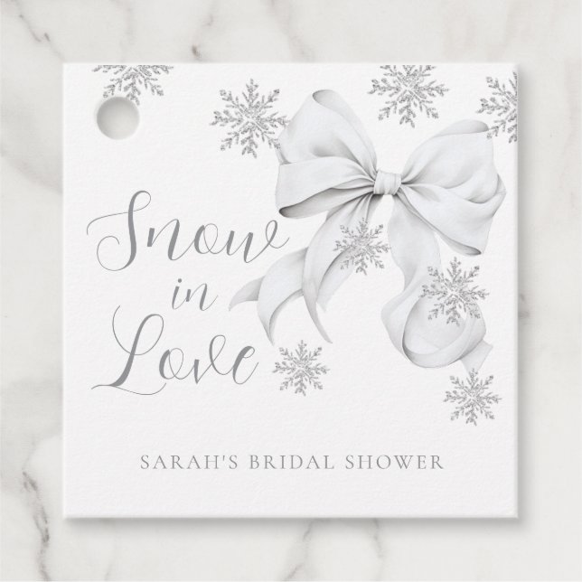 SNÖ i KÄRLEK Gåvor Etiketter (Framsida)