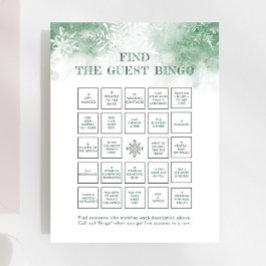 Snö i Kärlek Möhippa - hitta gästbingo