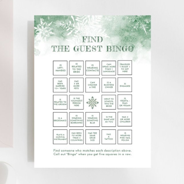 Snö i Kärlek Möhippa - hitta gästbingo (Skapare uppladdad)