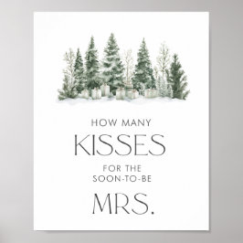 Snö i Kärlek Möhippa hur många kisses Poster