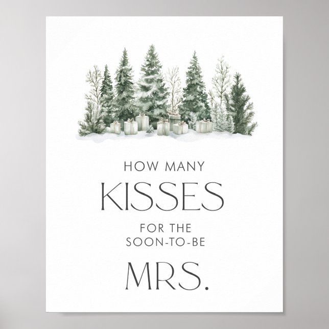 Snö i Kärlek Möhippa hur många kisses Poster (Framsidan)