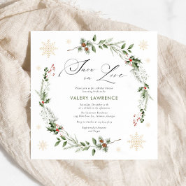 Snö i Kärlek-Möhippan Inbjudningar