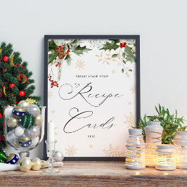 Snö i Kärlek Recipe Cards Winter Möhippa Poster