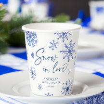 Snö i kärlek snöflingor vinter bröllopsdusch