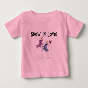 Snö i Kärlek Snögubbe T-tröjor och presenter Tee Shirt