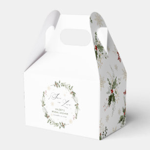 Snö i kärlek Vinter Bröllopsfest Presentaskar