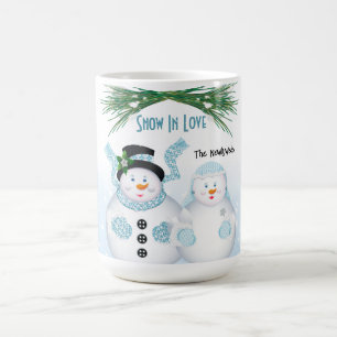 Snö I Kärlek Vinterbröllop Kaffemugg