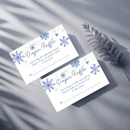 Snö i kärlek vinterduschdisken för babydusch i tilläggskort