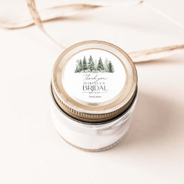 Snö i Kärlek VinterMöhippa Runt Klistermärke