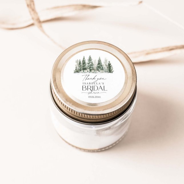 Snö i Kärlek VinterMöhippa Runt Klistermärke (Skapare uppladdad)