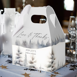 Snö i kärlek-vintern gräs-möhippa för skog presentaskar