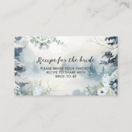 Snö i kärlek vintern Möhippa  A Recept Tilläggskort