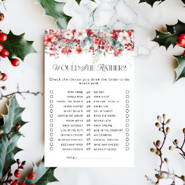 Snö i Kärlek Winter Blommigt Möhippa Game