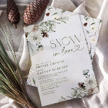 Snö i Kärlek Winter Evergreen Möhippa Inbjudningar<br><div class="desc">Fira kärlek och vinterskönheten med denna "Snö i Kärlek"-vinter-Inbjudningskort för möhippan. Designad för att fånga den vackra elegansen i ett omognat landskap som dammats med snö, den här inbjudan innehåller ömtåliga blommigtar med vattenfärg, mjukt gräs grenar och subtila accenter av pinekoner som framkallar magin från en vinter romantik. Den förfinade...</div>