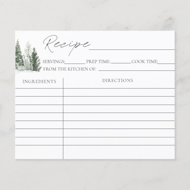 Snö i kärlek Winter Möhippa Recification Cards (Framsida)