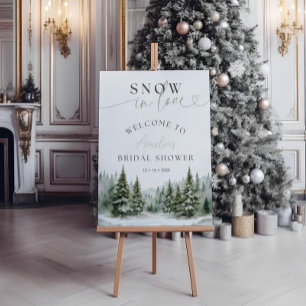 Snö i Kärlek Winter Möhippa Sign Poster