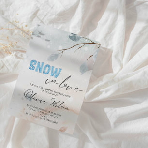 Snö i Kärlek Winter-Möhippan - Elegant Frost Inbjudningar