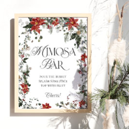 Snö i Kärlek Winter-Möhippan Mimosa Pub Poster