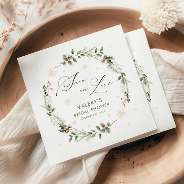 Snö i Kärlek Winter-Möhippan Pappersservett (Skapare uppladdad)