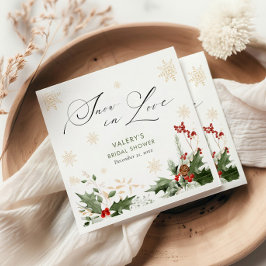 Snö i Kärlek Winter-Möhippan Pappersservett