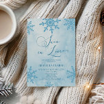 Snö i Kärlek Winter Wonderland Möhippa Inbjudningar<br><div class="desc">Det här är Snö i Kärlek Blue Winter Wonderland Inbjudningskort för möhippan!</div>