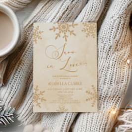 Snö i Kärlek Winter Wonderland Möhippa Inbjudningar