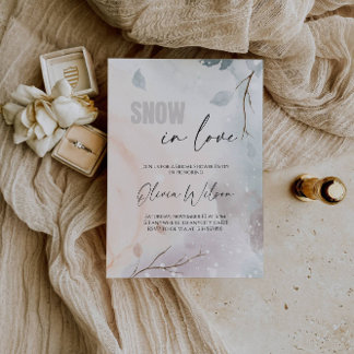 Snö i Kärlek-Winter Wonderland Möhippa Inbjudningar