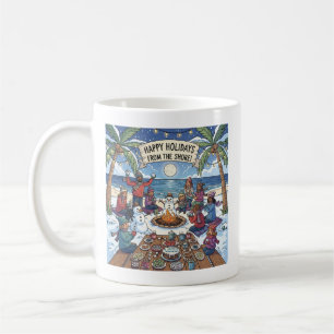 Snö i kustområdet kaffemugg
