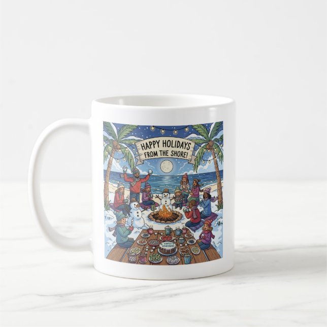 Snö i kustområdet kaffemugg (Vänster)