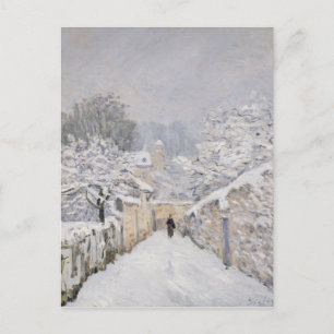 Snö i Louveciennes, 1878 Vykort