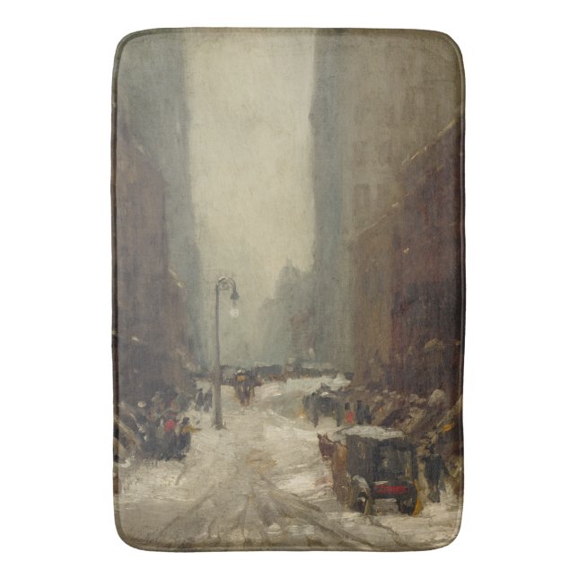 Snö i New York City (Winter in NYC) Badrumsmatta (Framsidan (Vertikal))