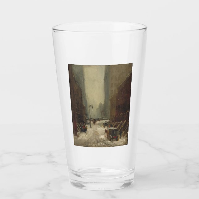 Snö i New York City (Winter in NYC) Glaskopp (Framsida)