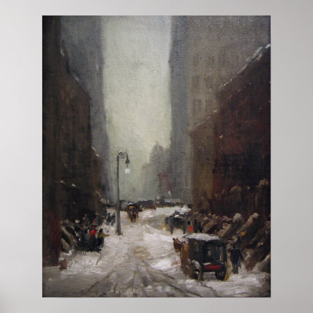 Snö i New York Poster (Framsidan)
