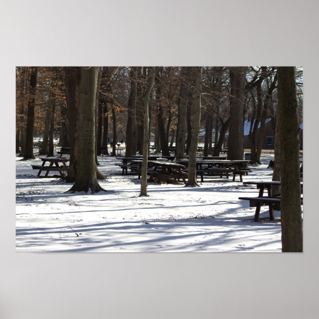 Snö i parken affisch (Framsidan)