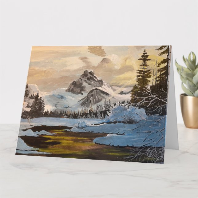 Snö i Rocky mountains, av Gary Poling Kort (Liten växt)