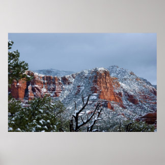 Snö i Sedona Arizona 2812 Poster