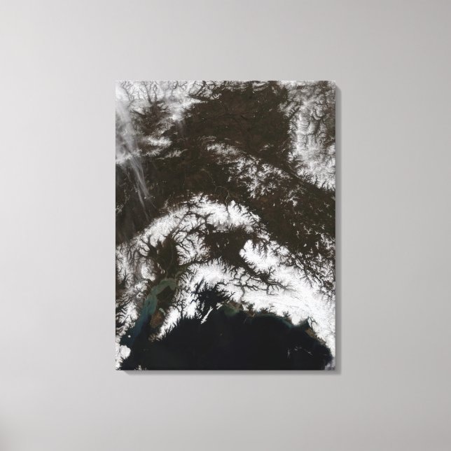 Snö i södra centrala Alaska Canvastryck (Framsida)