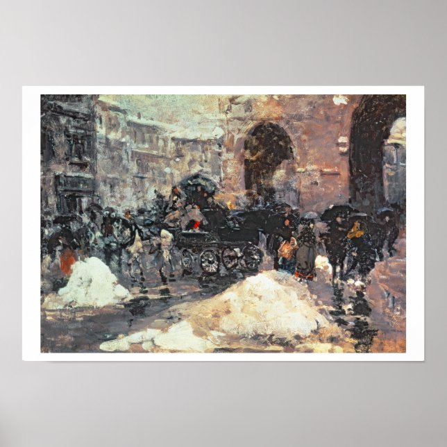 Snö i staden poster (Framsidan)