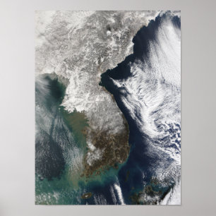Snö i Sydkorea Poster