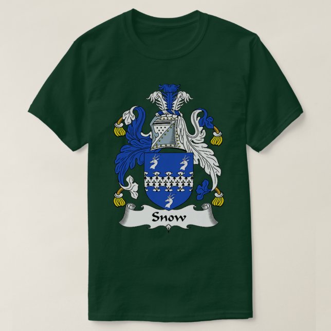 Snö Jackar Arm Family Crest T Shirt (Design framsida)
