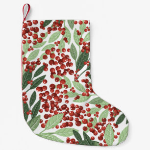 Snö-jul Botaniskt vinter Berries Helgdag Liten Julstrumpa