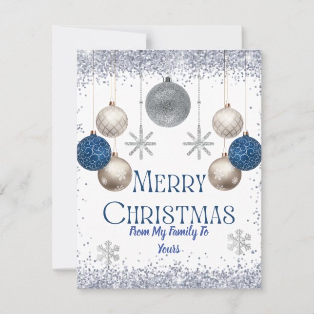 Snö julkort (Framsida)