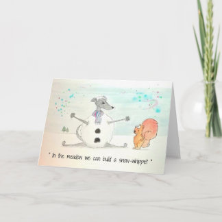 Snö-julkort Helgkort