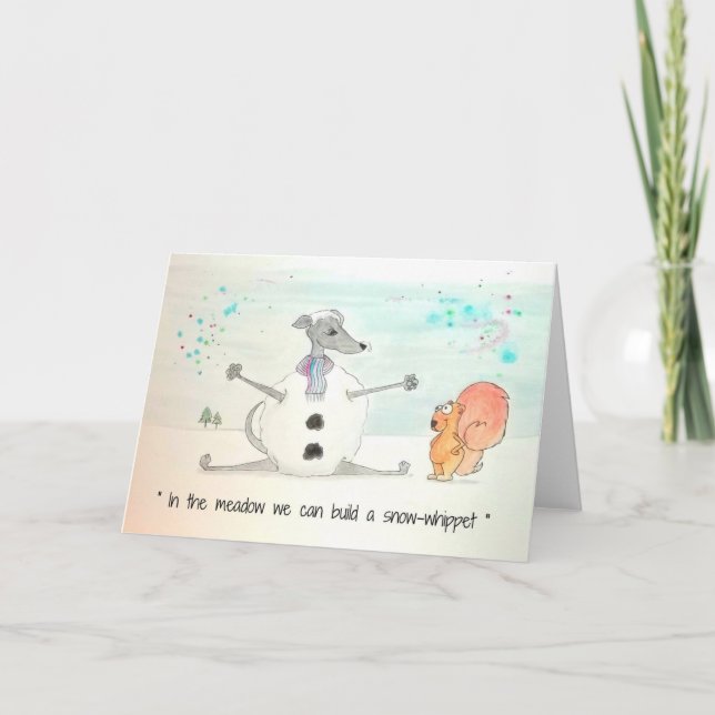 Snö-julkort Helgkort (Framsida)